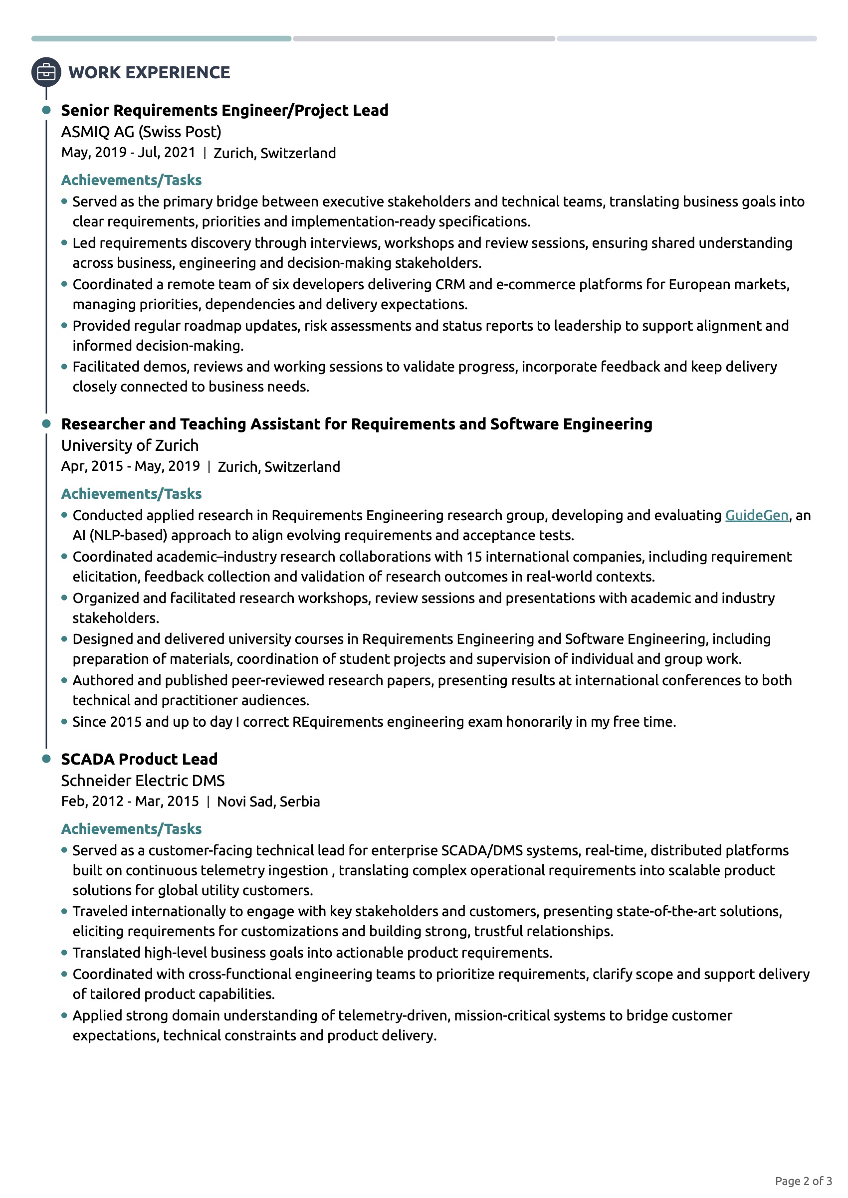CV page 2